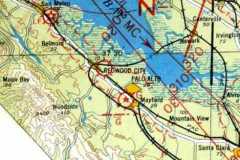 Chart with Stanford Airfield