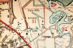 Chart of Palo Alto Airfield when it had two runways